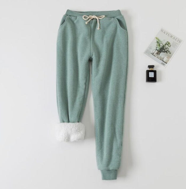 Calça Acolchoada com Forro de Veludo de Cordeiro – Conforto e Estilo em Dias Frios
