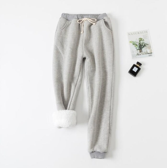 Calça Acolchoada com Forro de Veludo de Cordeiro – Conforto e Estilo em Dias Frios